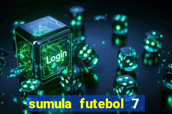 sumula futebol 7 society excel